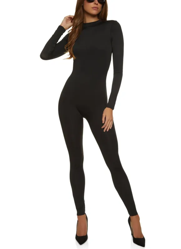 Long Sleeve Zip Back Catsuit sold by Rainbow