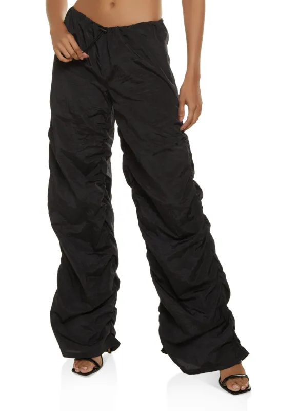 Nylon Ruched Parachute Pants sold by Rainbow