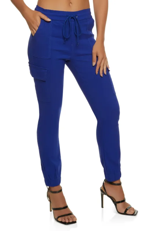 Drawstring Twill Joggers sold by Rainbow