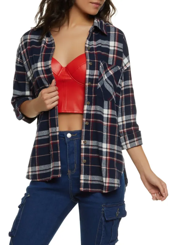 Plaid Flannel Shirt sold by Rainbow