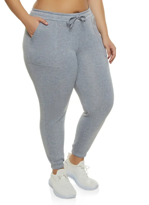 Plus Size Fleece Drawstring Sweatpants sold by Rainbow