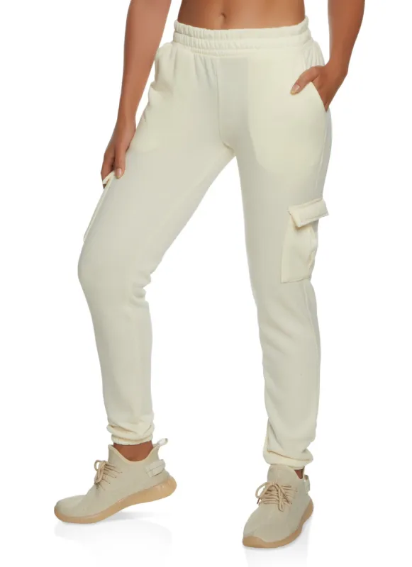 Fleece Cargo Pocket Sweatpants sold by Rainbow