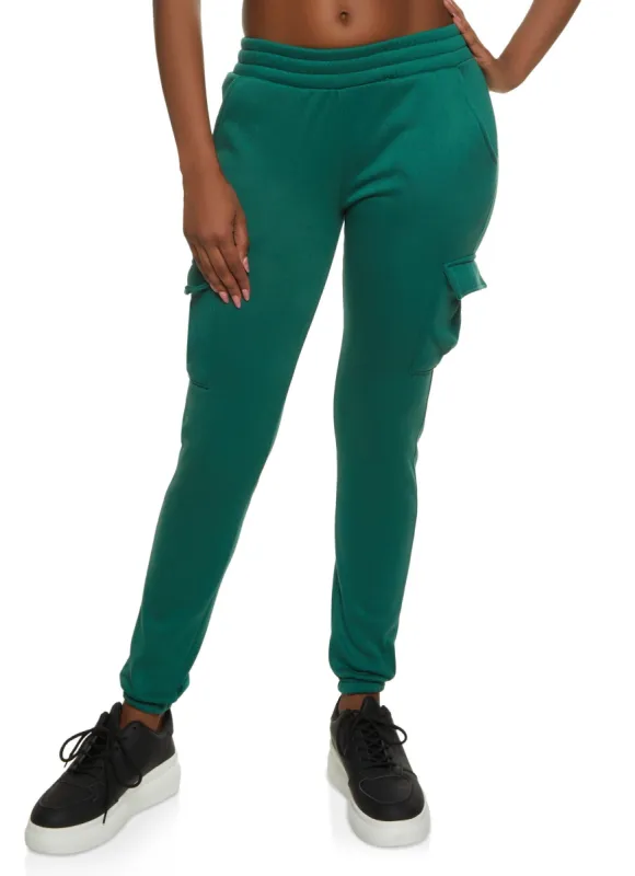 Fleece Cargo Pocket Sweatpants sold by Rainbow