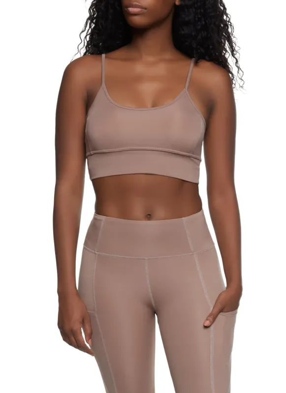 Lattice Back Sports Bra sold by Rainbow