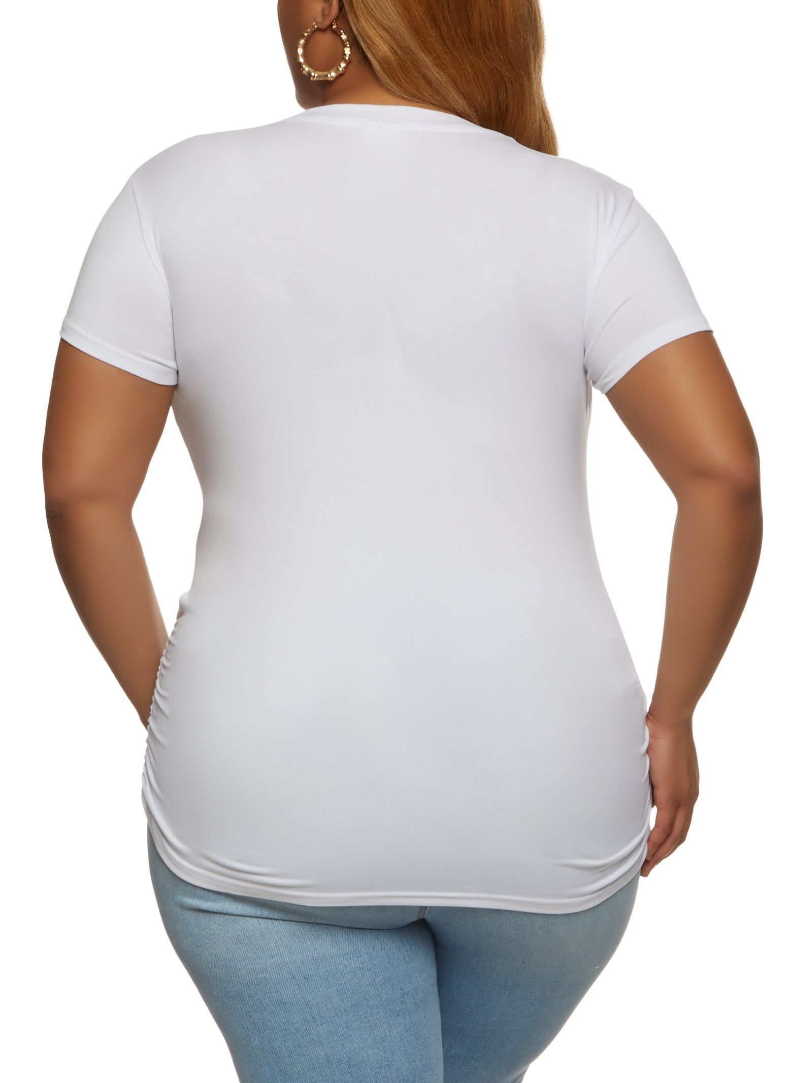 Plus Size Embossed Foil Screen Queen Graphic Tee sold by Rainbow product image thumbnail 2