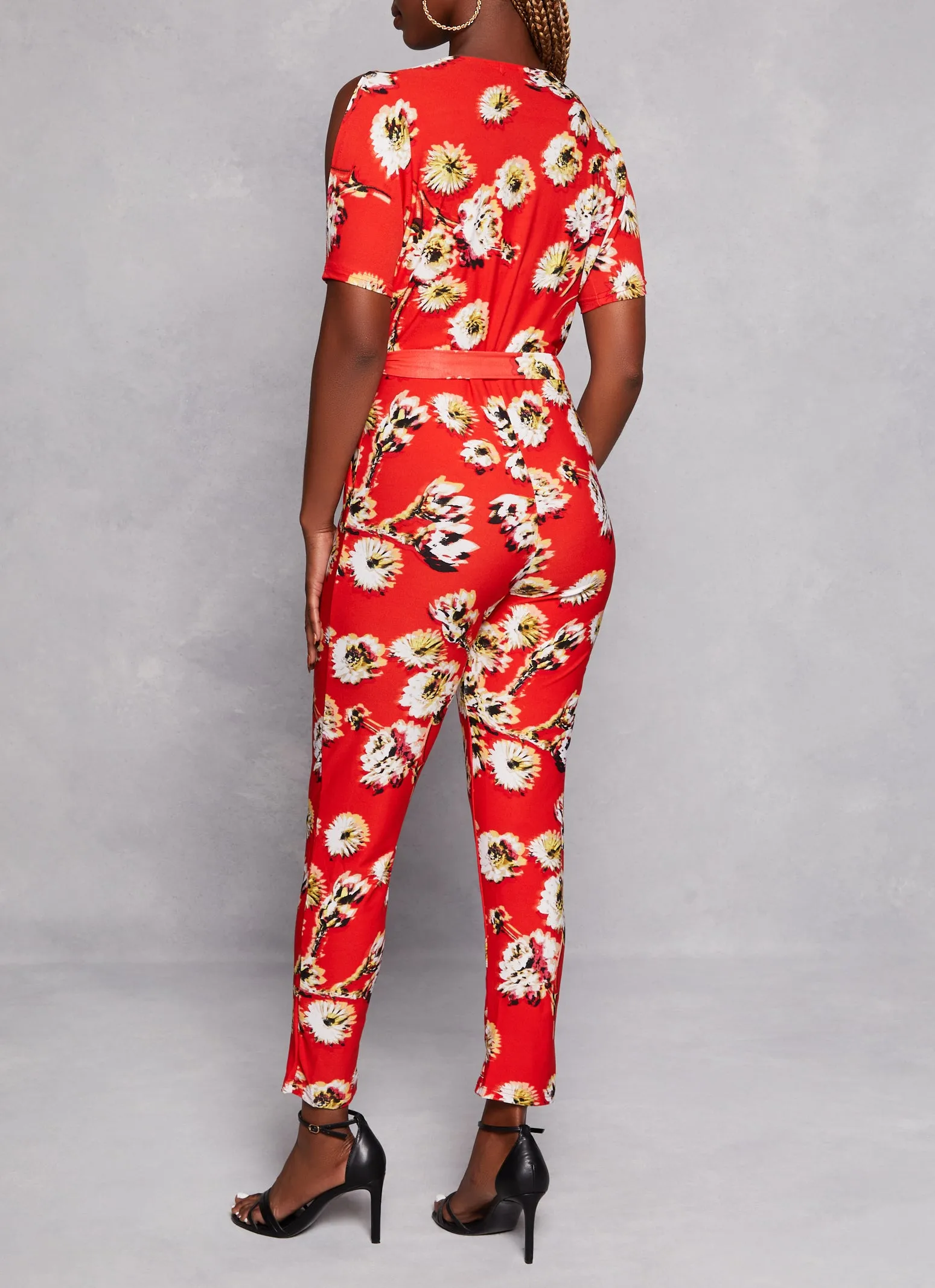Patterned Cold Shoulder Jumpsuit sold by Rainbow product image thumbnail 3