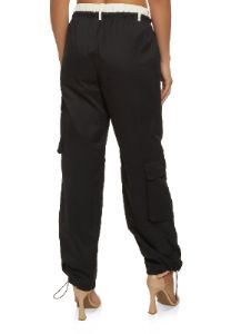 Toggle Drawstring Hem Cargo Pants sold by Rainbow