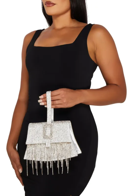 Rhinestone Fringe Handbag sold by Rainbow