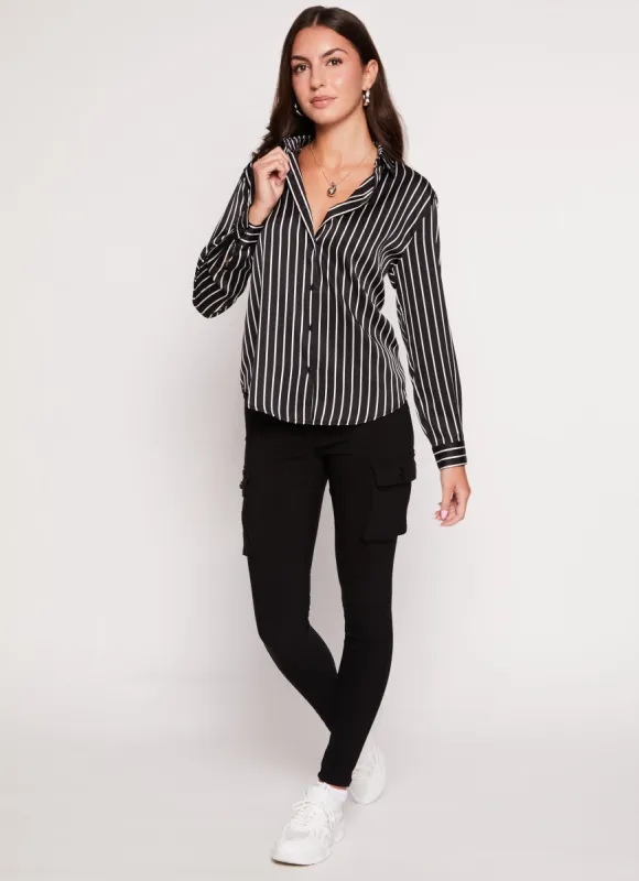 Hyper Stretch Skinny Leg Cargo Pants sold by Rainbow