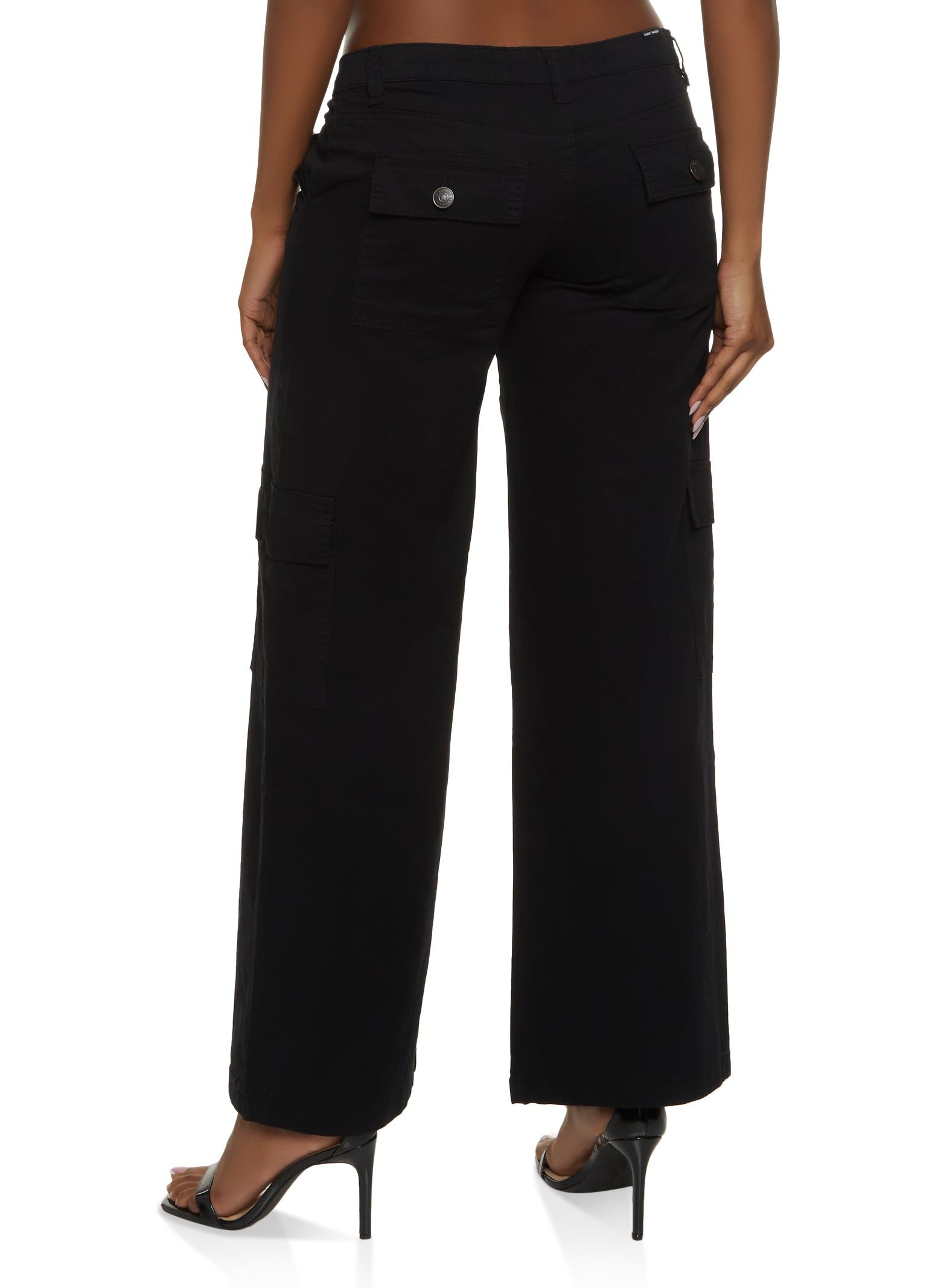 Twill Wide Leg Cargo Pants sold by Rainbow product image thumbnail 3