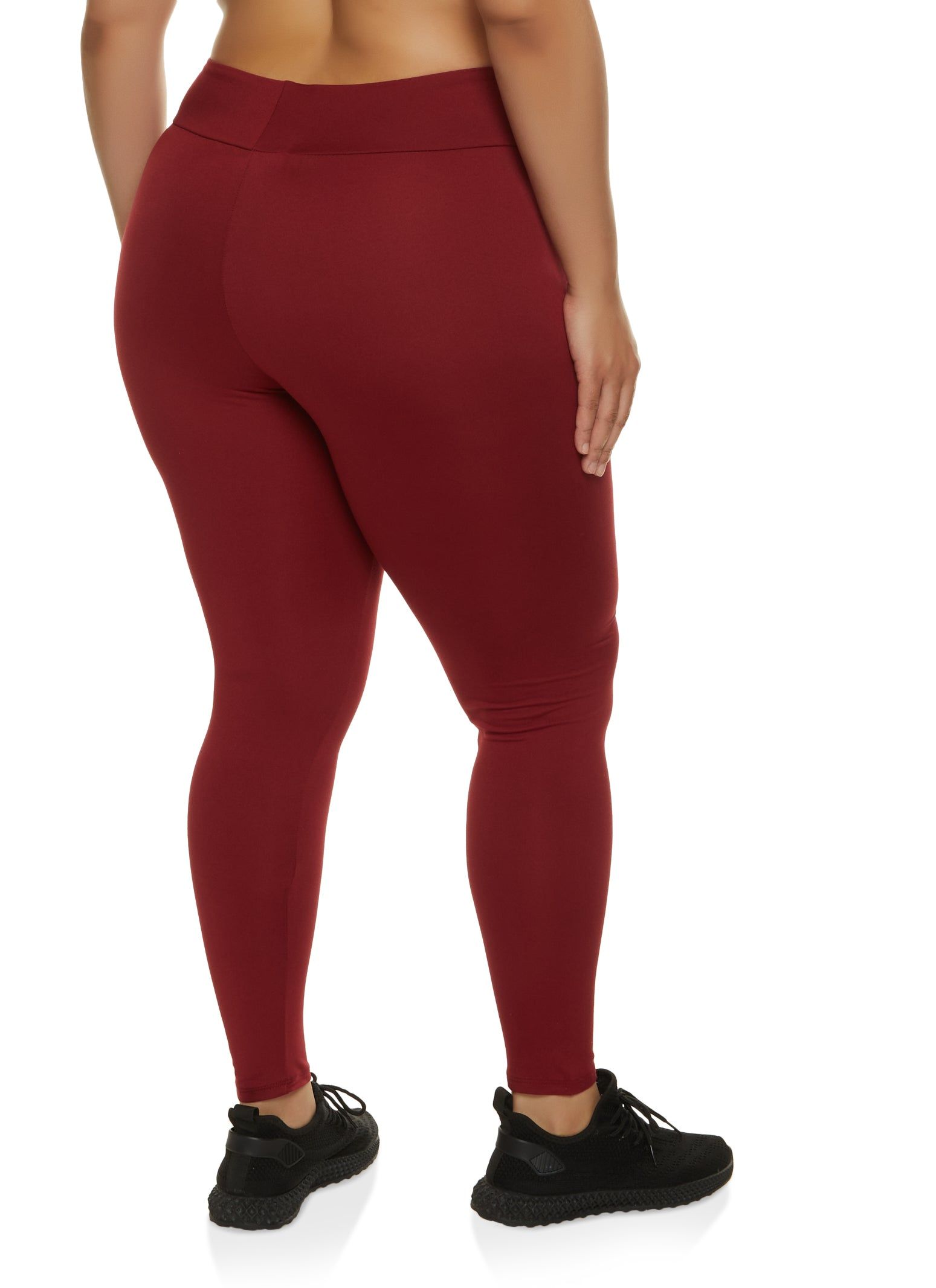 Plus Size High Waist Wide Waistband Leggings sold by Rainbow product image thumbnail 2