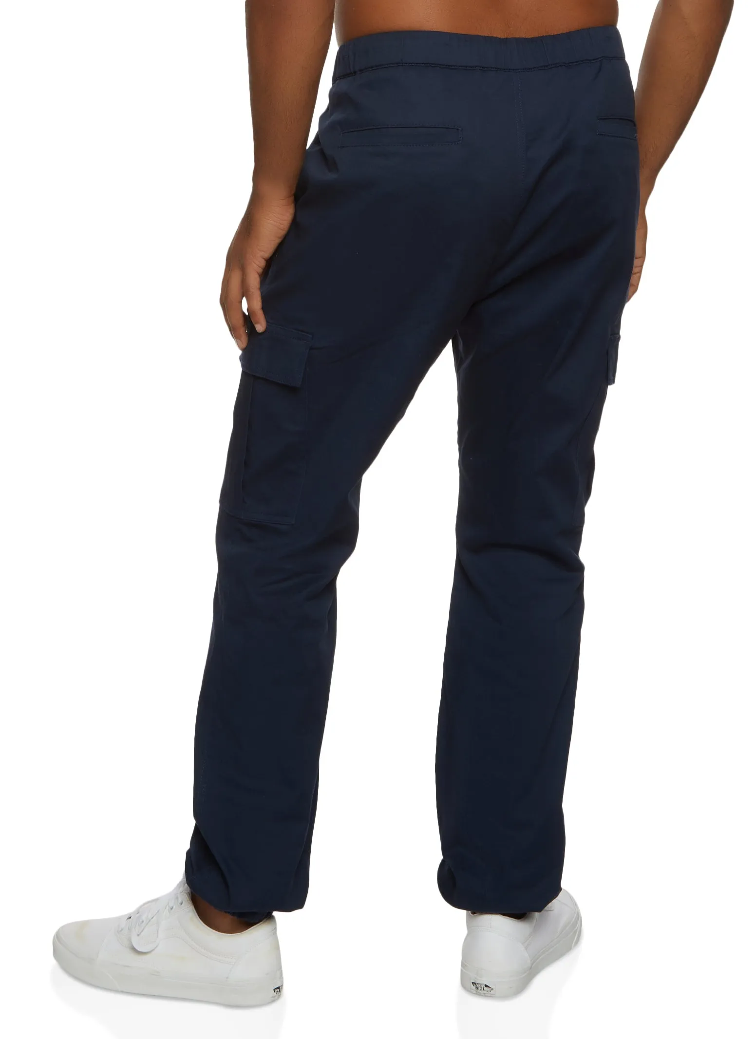 Mens Twill Drawstring Cargo Joggers sold by Rainbow product image thumbnail 2