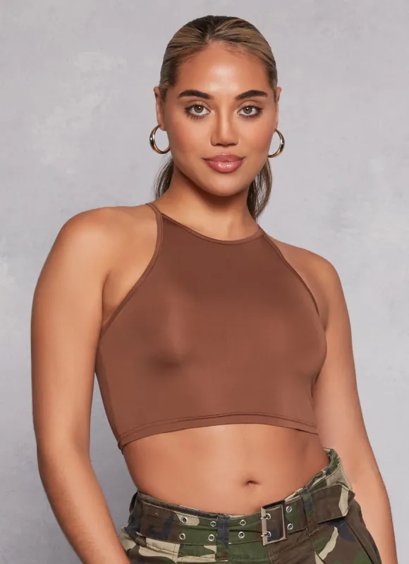 Daisy High Neck Cropped Cami sold by Rainbow