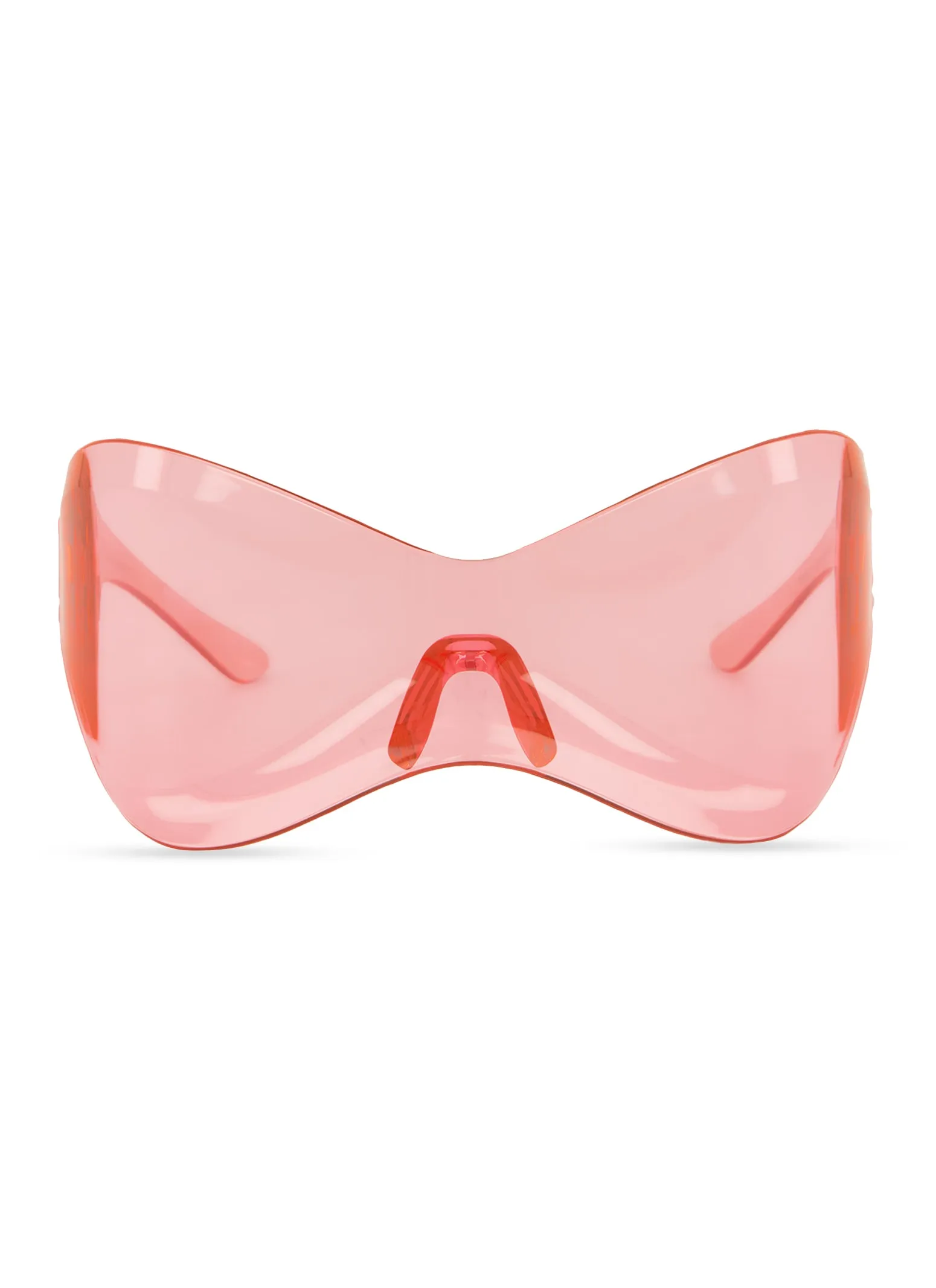 Oversized Rimless Butterfly Wrap Shield Sunglasses sold by Rainbow product image thumbnail 2