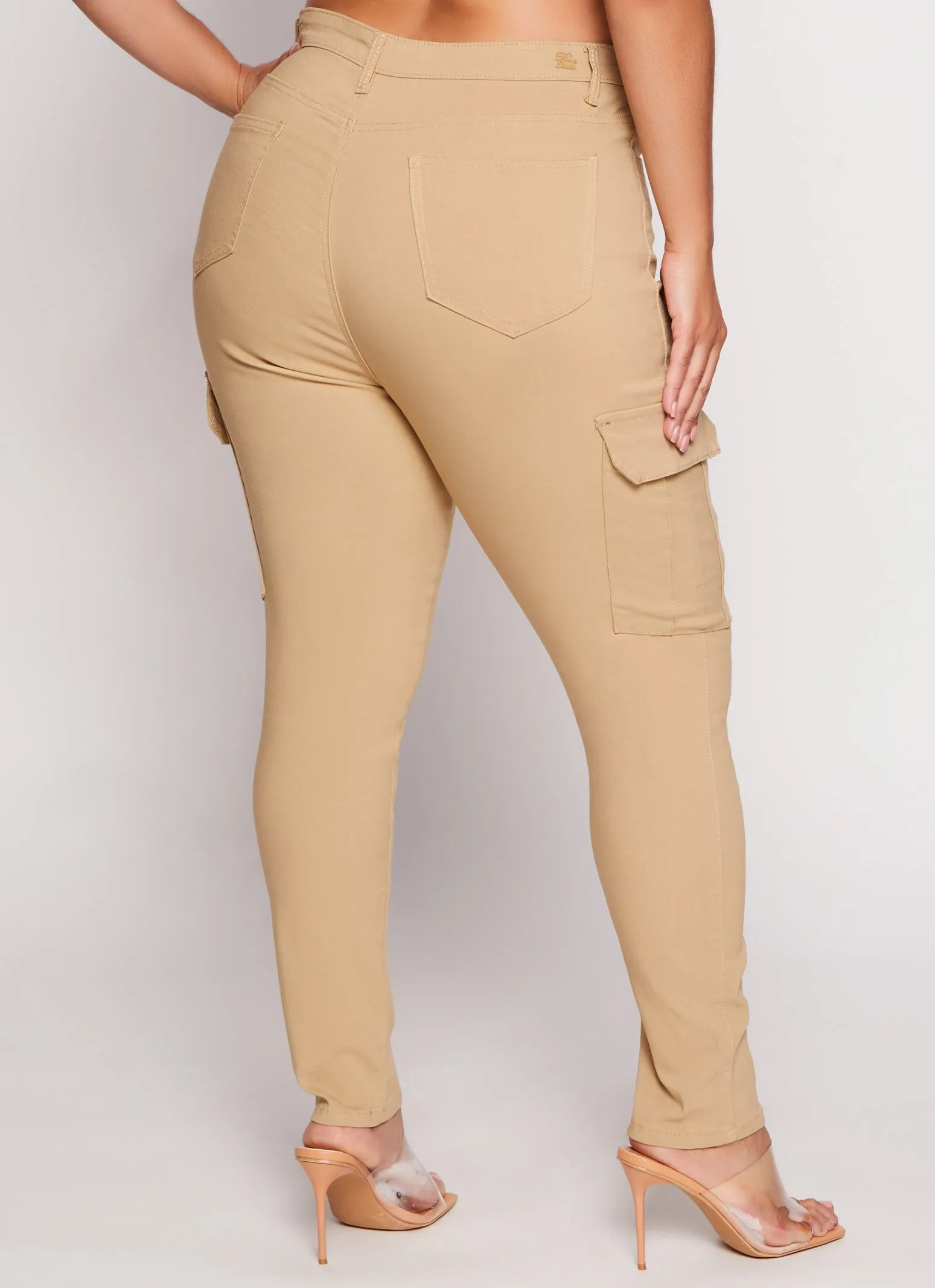 Plus Size Stretch Cargo Pocket Pants sold by Rainbow product image thumbnail 3