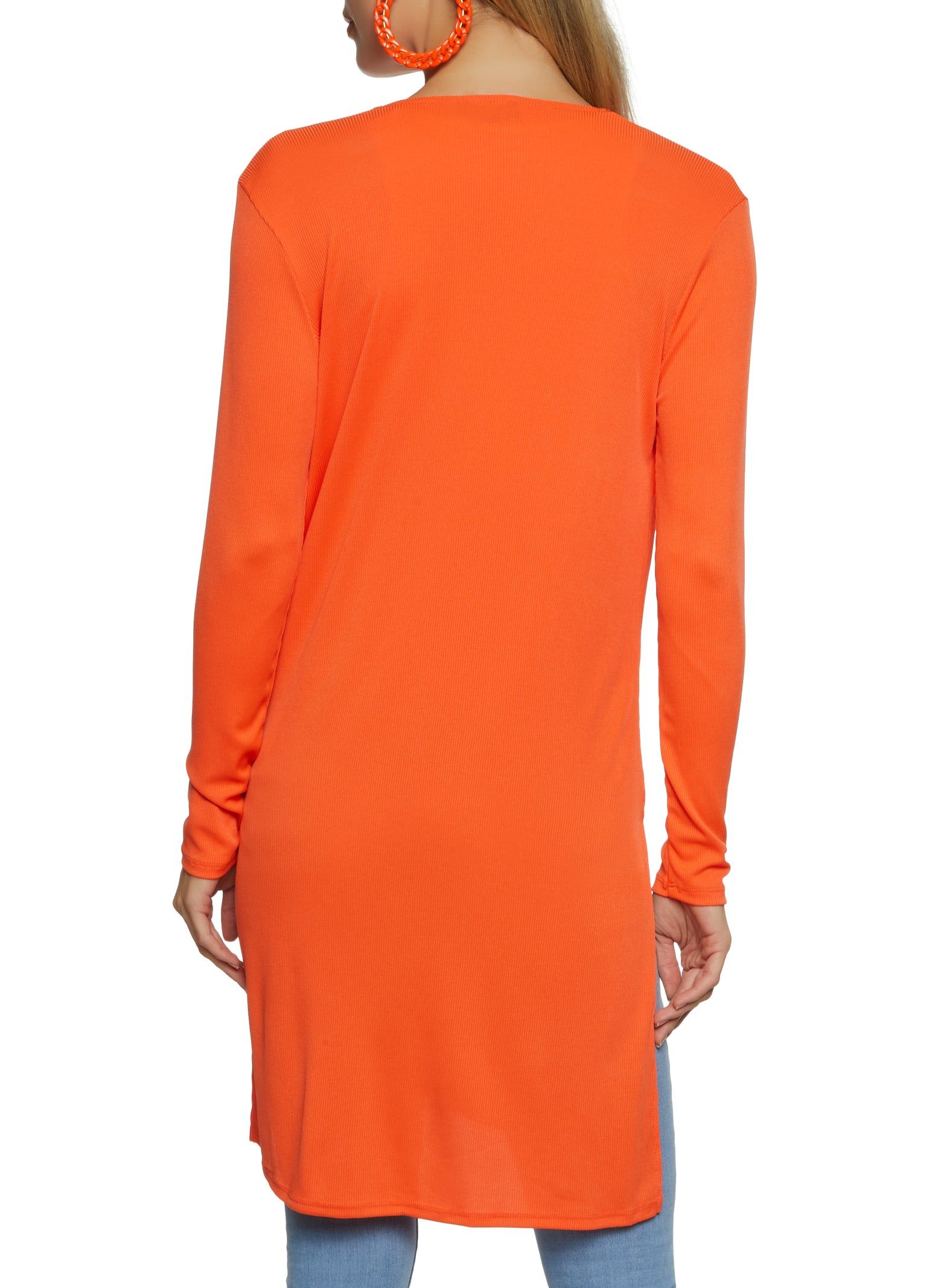 Solid Ribbed Open Front Duster sold by Rainbow product image thumbnail 2