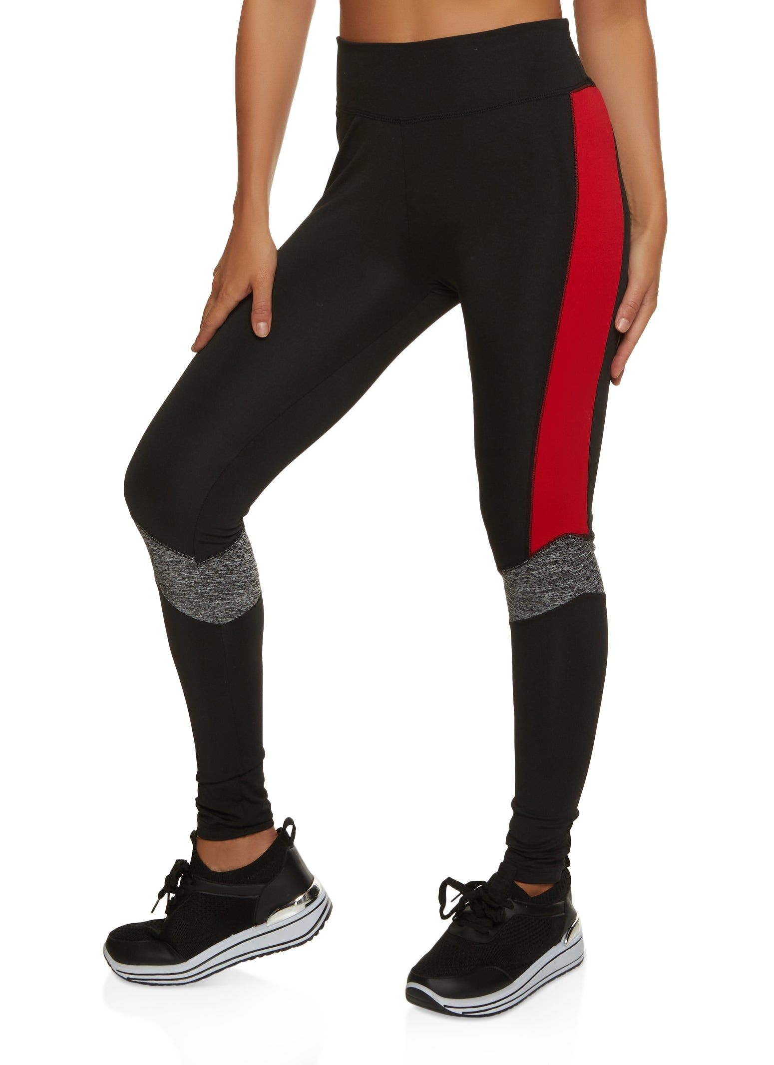 High Waist Color Block Active Leggings sold by Rainbow