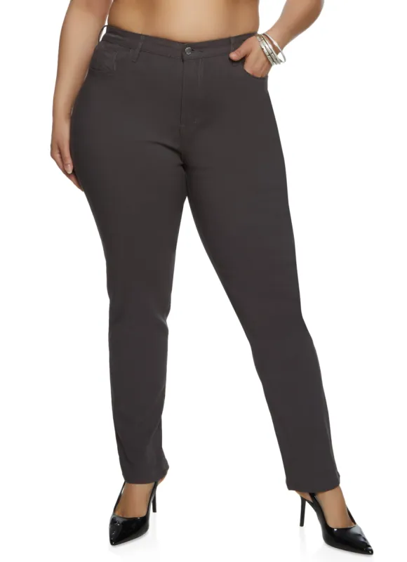 Plus Size Daisy High Waist Slim Fit Pants sold by Rainbow