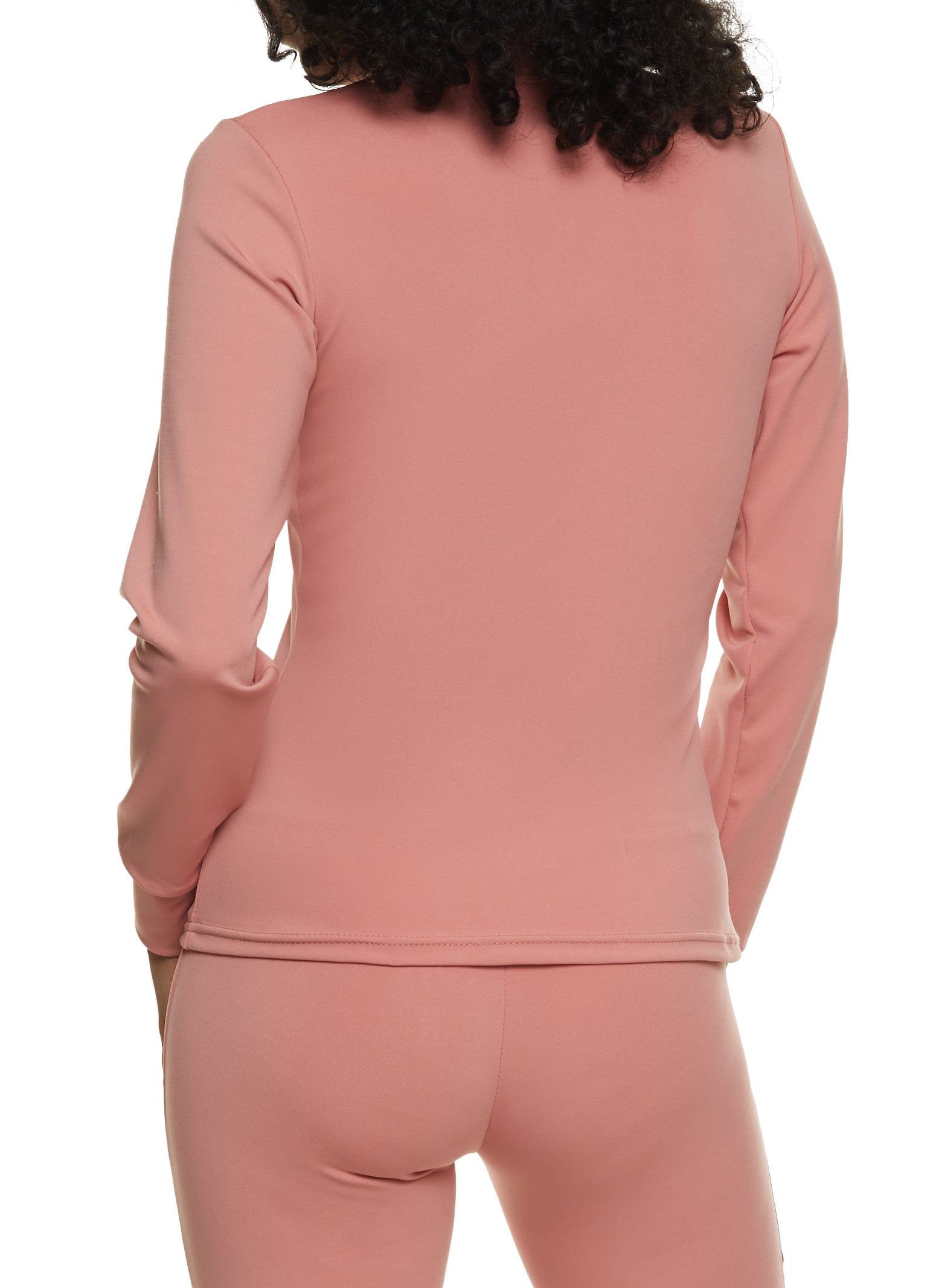 Color Block Mock Neck Track Jacket sold by Rainbow product image thumbnail 3