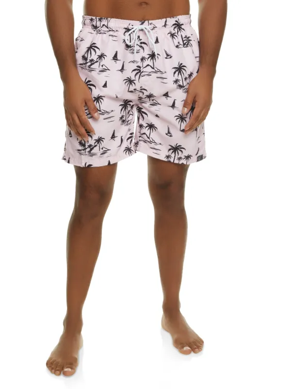Mens Printed Swim Trunks sold by Rainbow