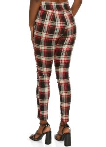 Plaid Hyper Stretch High Waist Pants sold by Rainbow