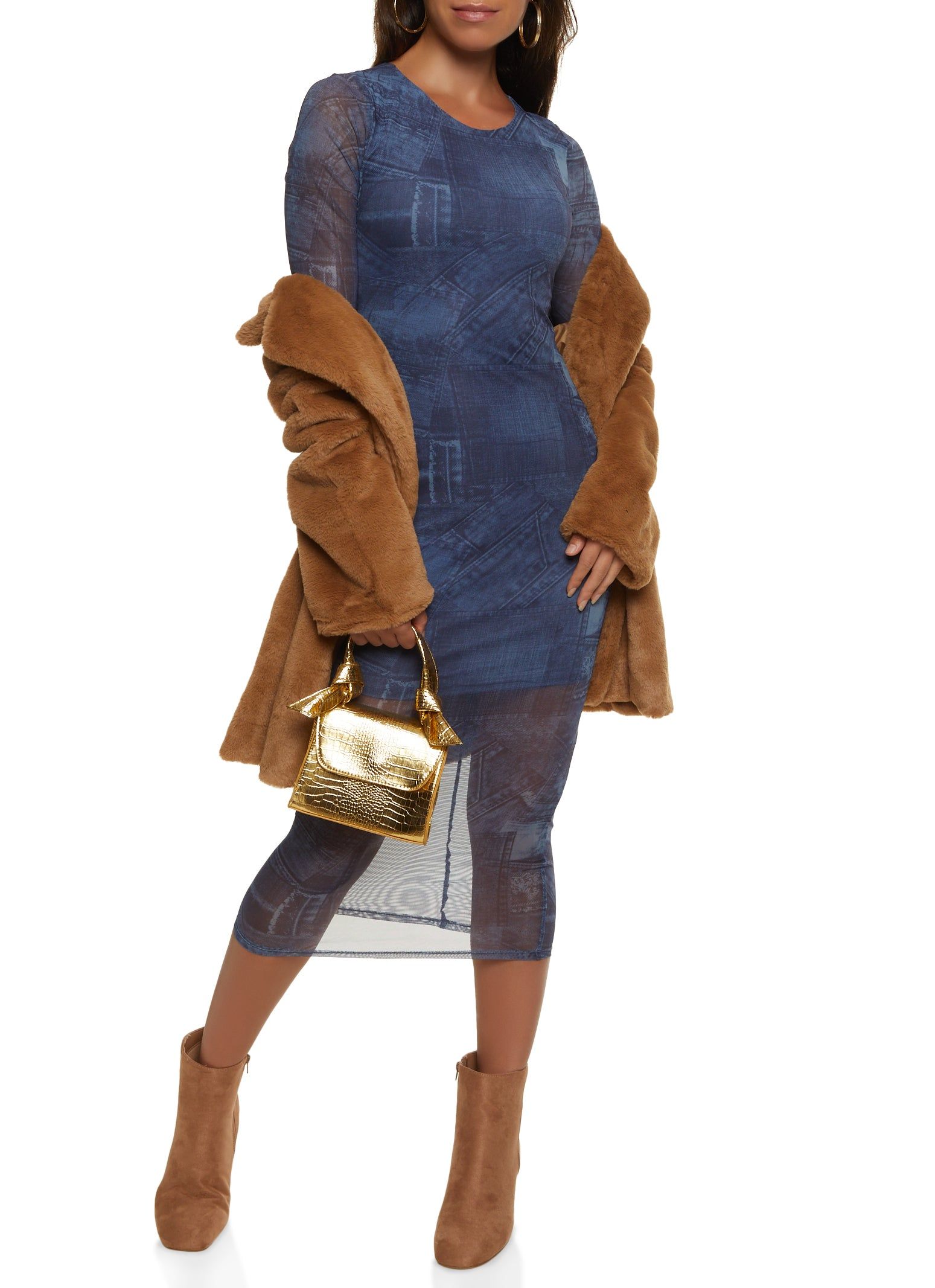 Faux Fur Teddy Coat sold by Rainbow product image thumbnail 2