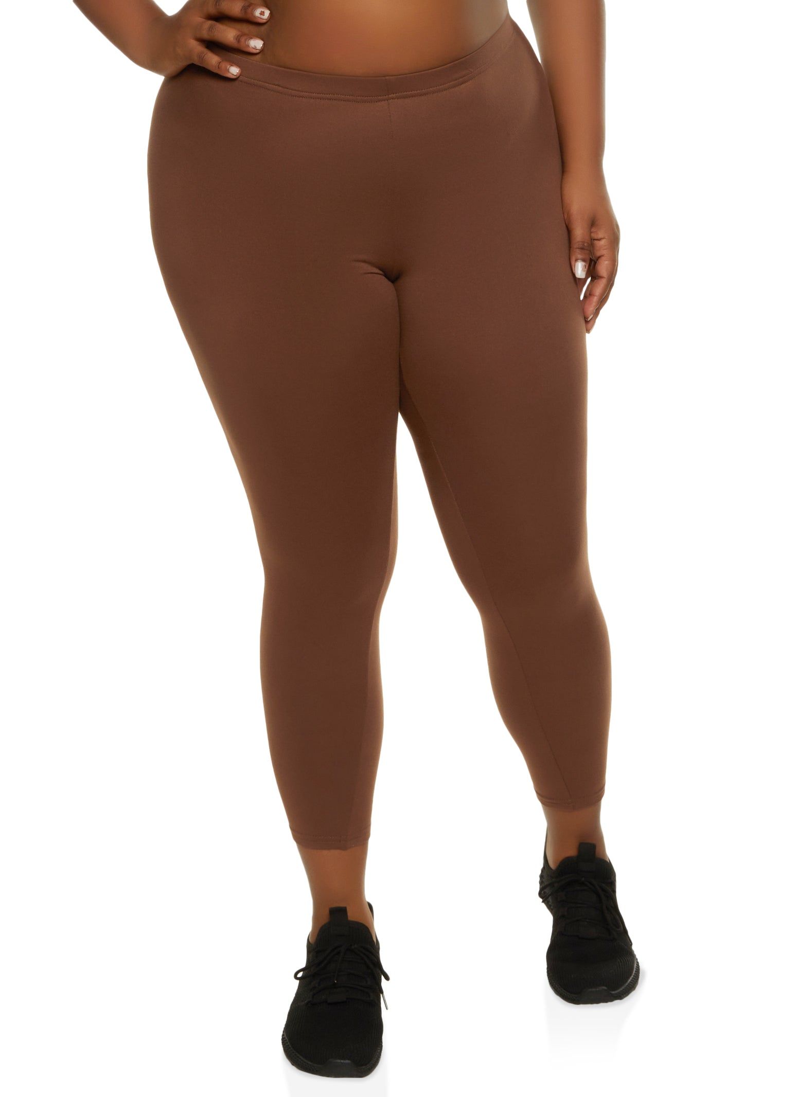 Plus Size High Waist Leggings sold by Rainbow