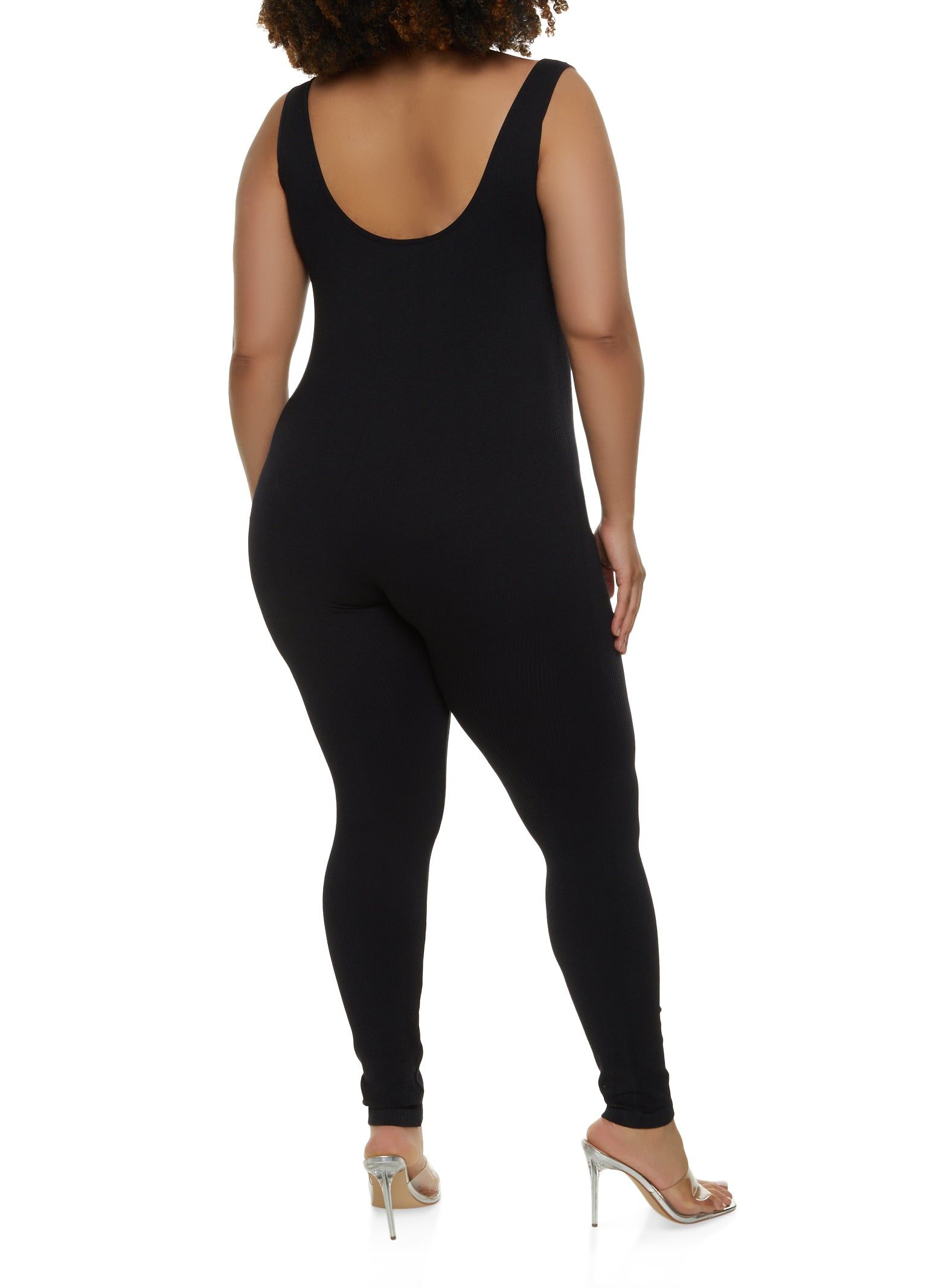Plus Size Seamless Scoop Neck Catsuit sold by Rainbow product image thumbnail 2