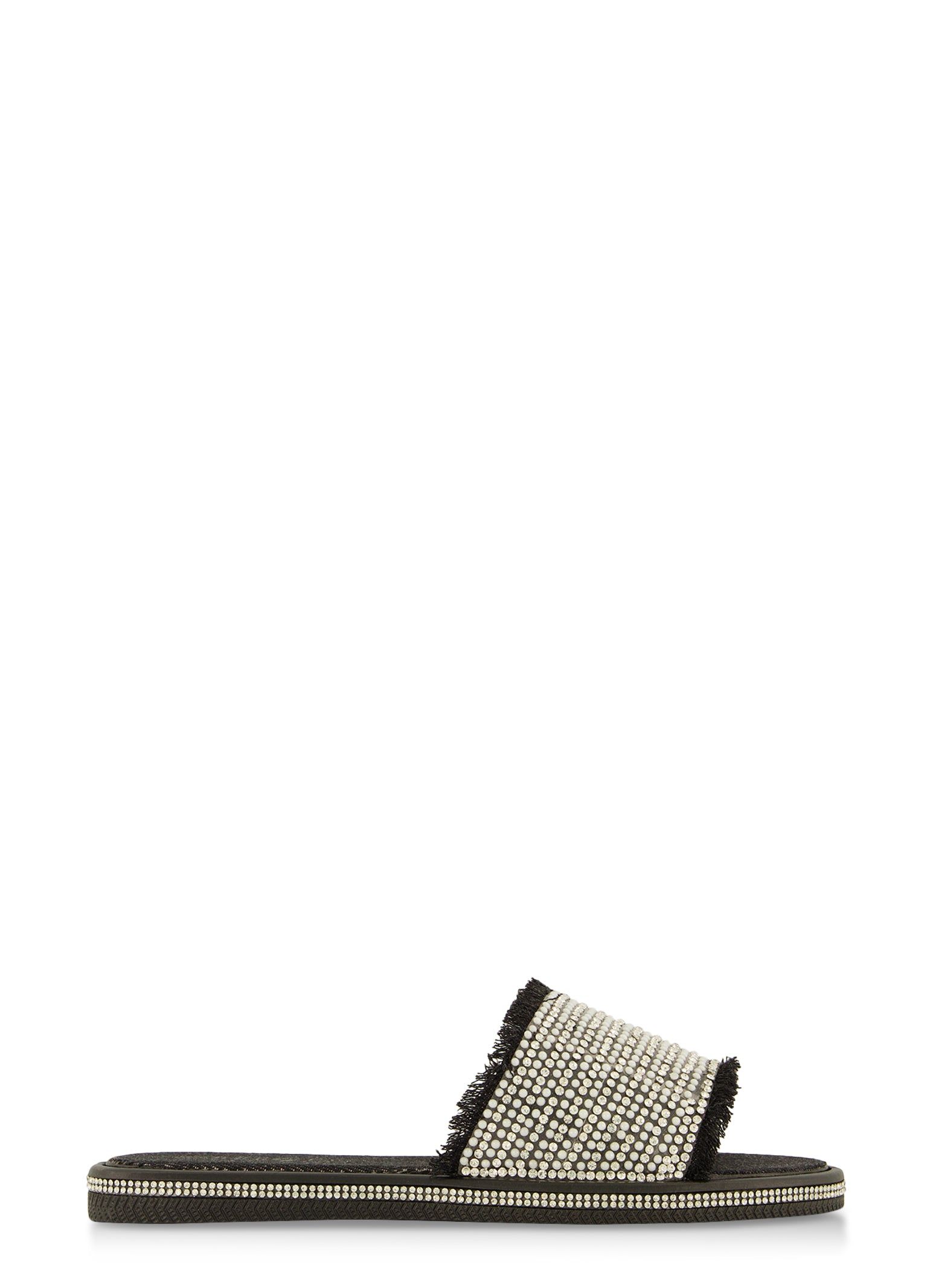 Embellished Frayed Slide Sandals sold by Rainbow product image thumbnail 2