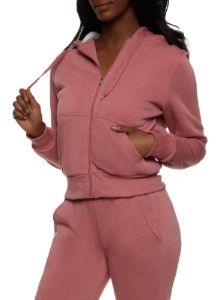 Zip Up Fleece Hoodie sold by Rainbow
