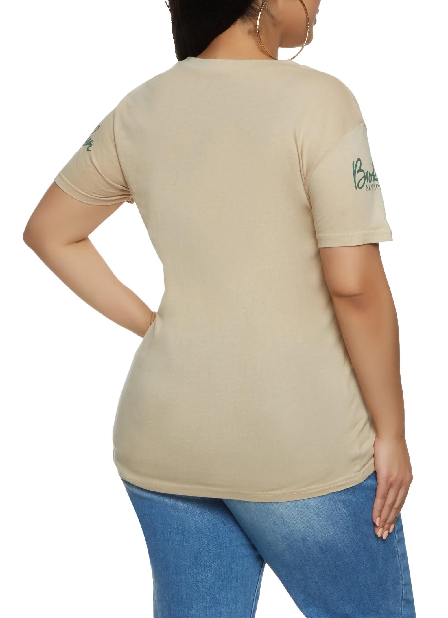 Plus Size Brooklyn New York Crew Neck T Shirt sold by Rainbow product image thumbnail 2