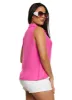 Iris Gauze Knit Sleeveless Button Front Shirt sold by Rainbow