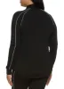 Plus Size Mock Neck Contrast Piping Track Jacket sold by Rainbow