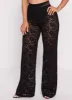 Floral Lace High Waisted Wide Leg Pants sold by Rainbow