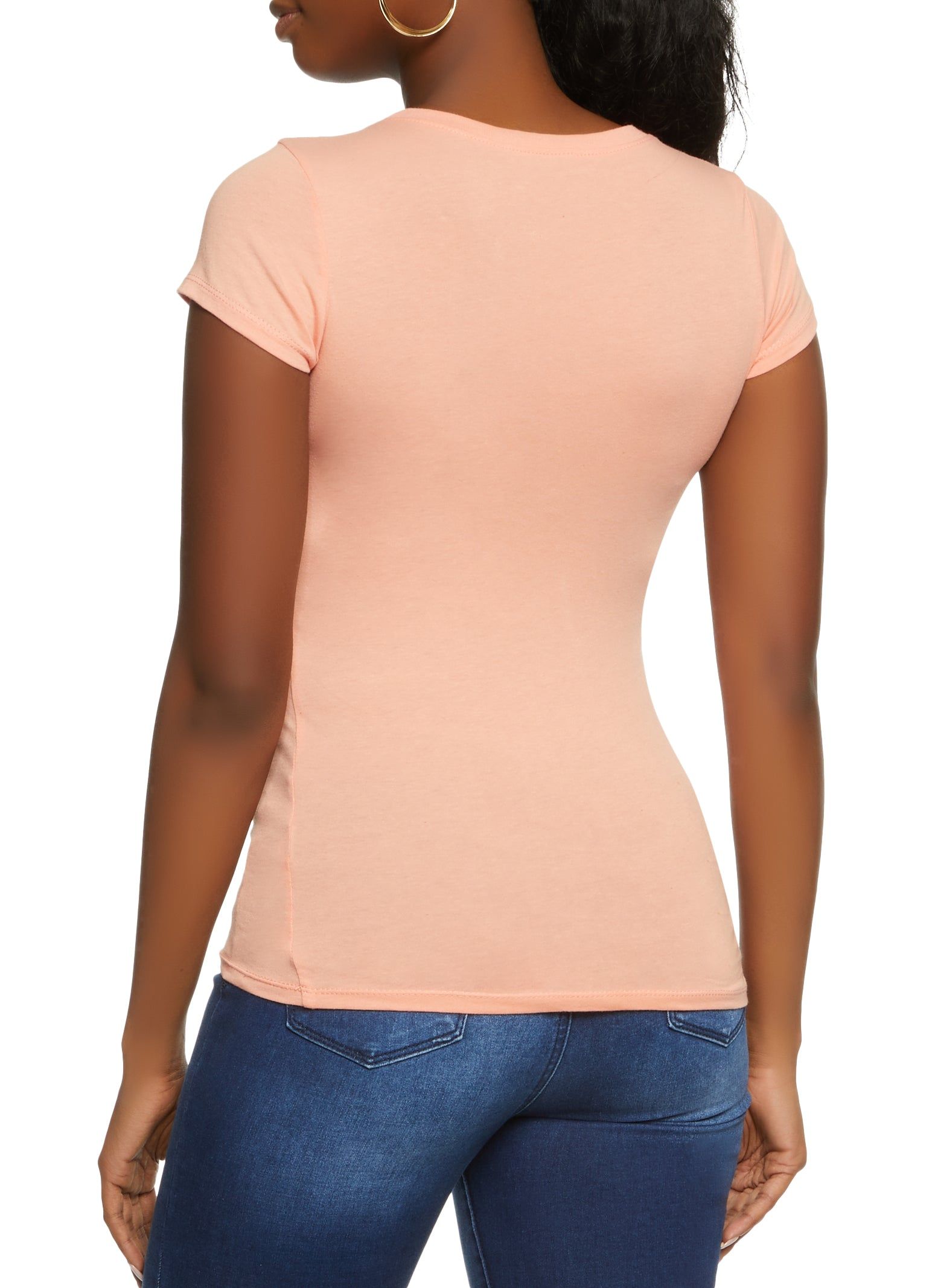 Basic Scoop Neck Tee sold by Rainbow product image thumbnail 2