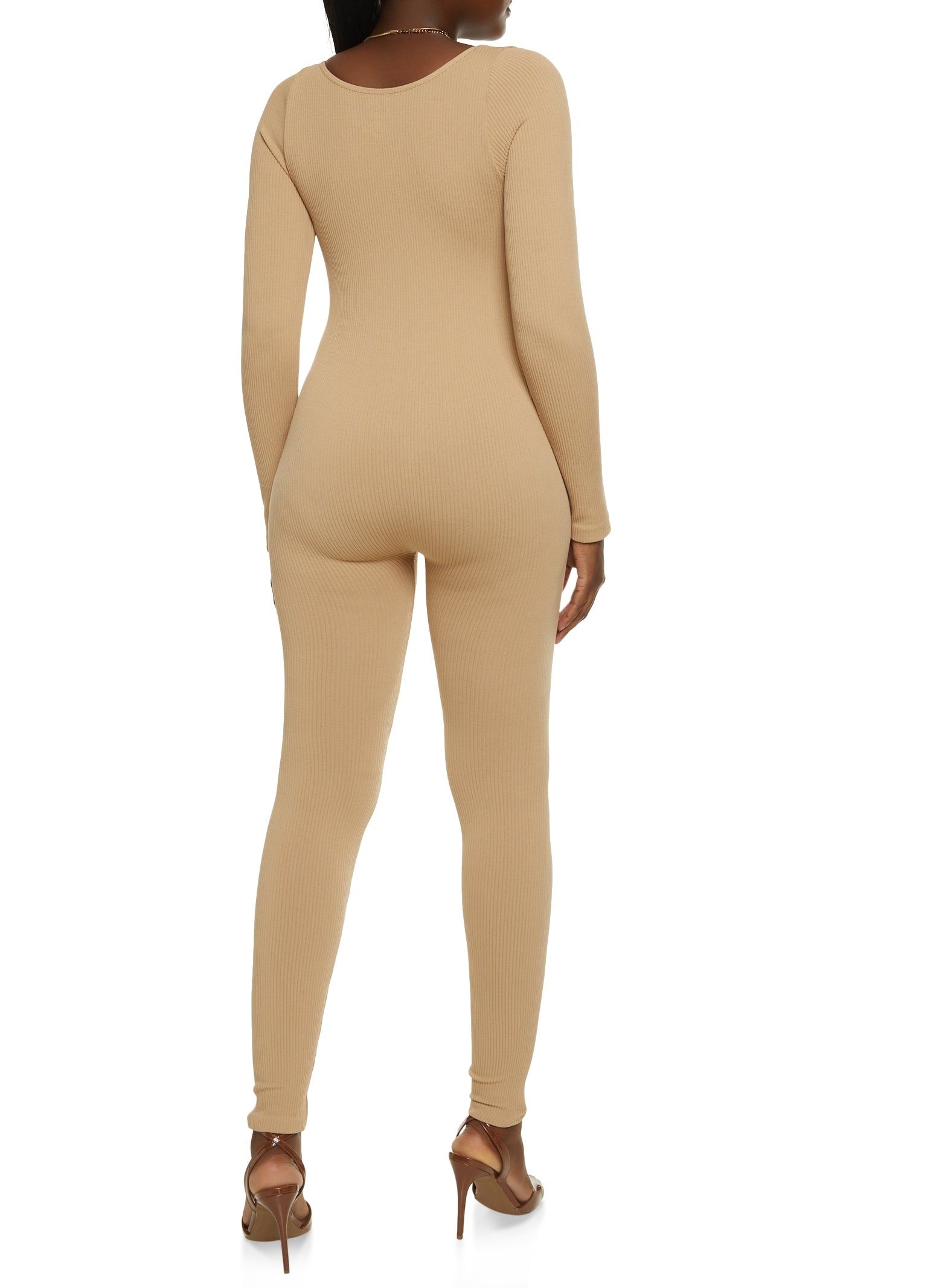 Solid Ribbed Seamless Jumpsuit sold by Rainbow product image thumbnail 2