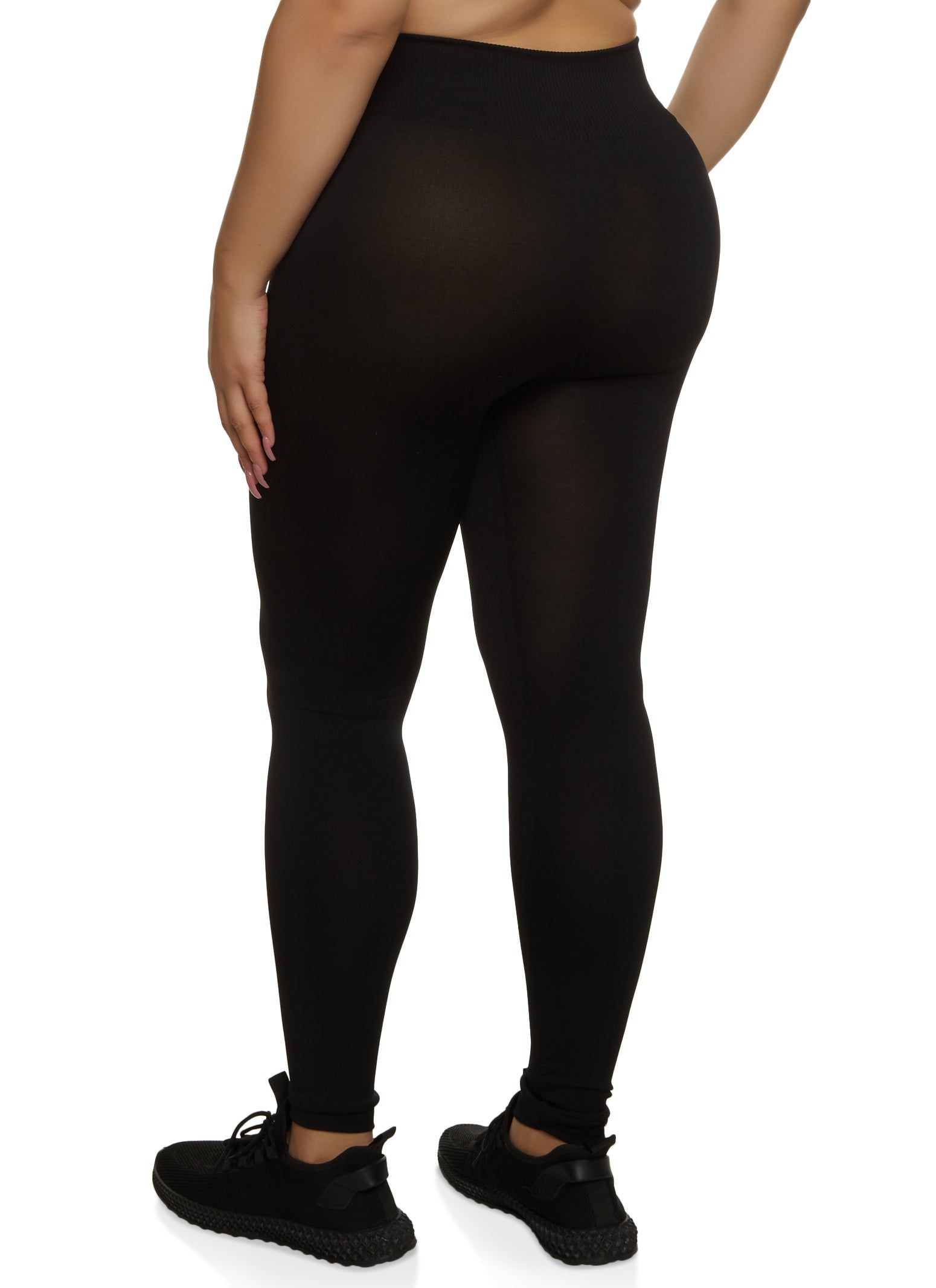 Plus Size High Waist Knit Leggings sold by Rainbow product image thumbnail 2