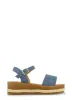 Espadrille Trim Ankle Strap Wedge Sandals sold by Rainbow