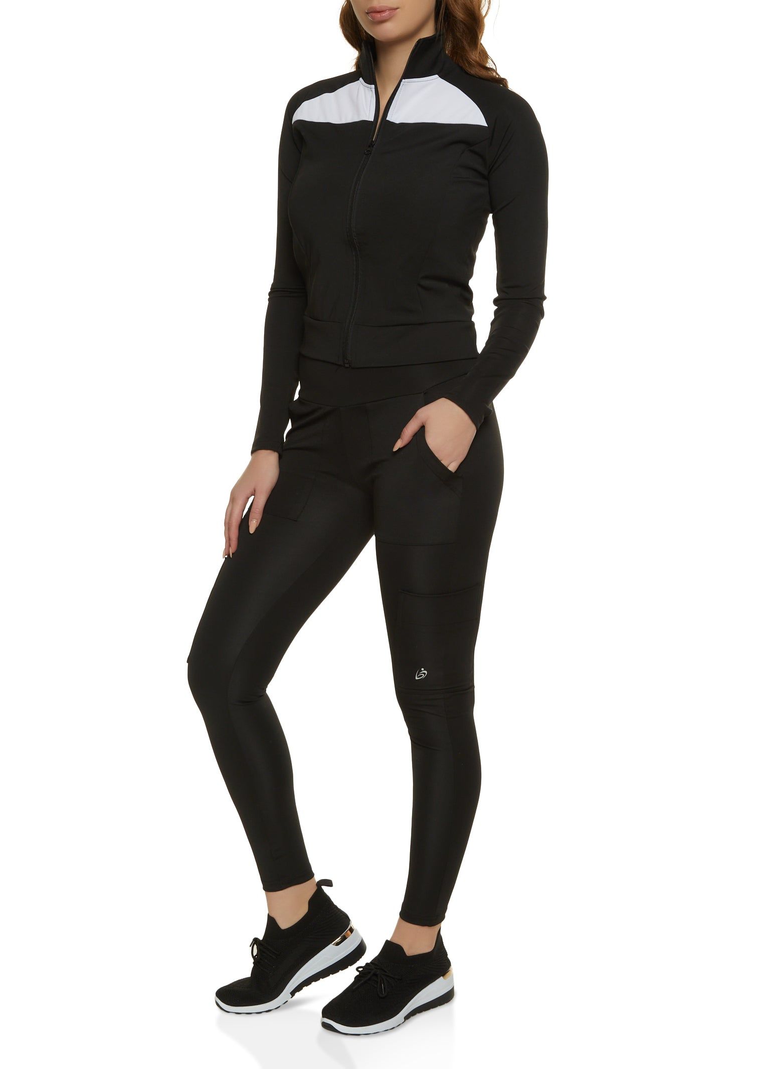 Zip Front Mock Neck Track Jacket sold by Rainbow product image thumbnail 2