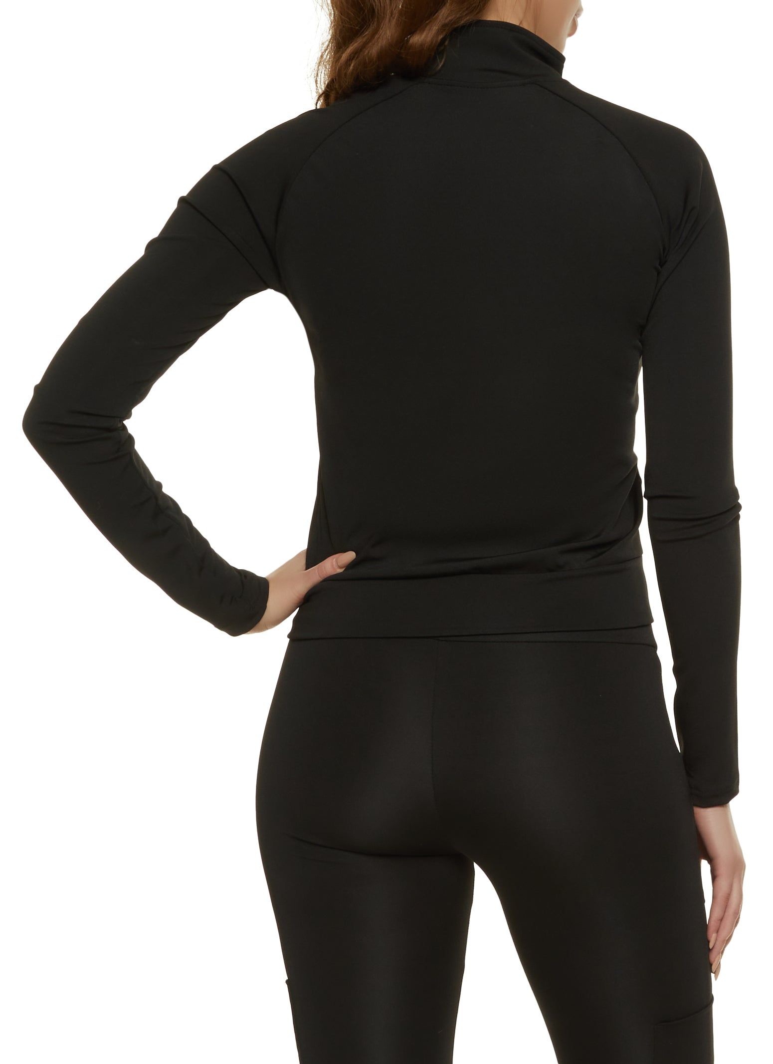 Zip Front Mock Neck Track Jacket sold by Rainbow product image thumbnail 3