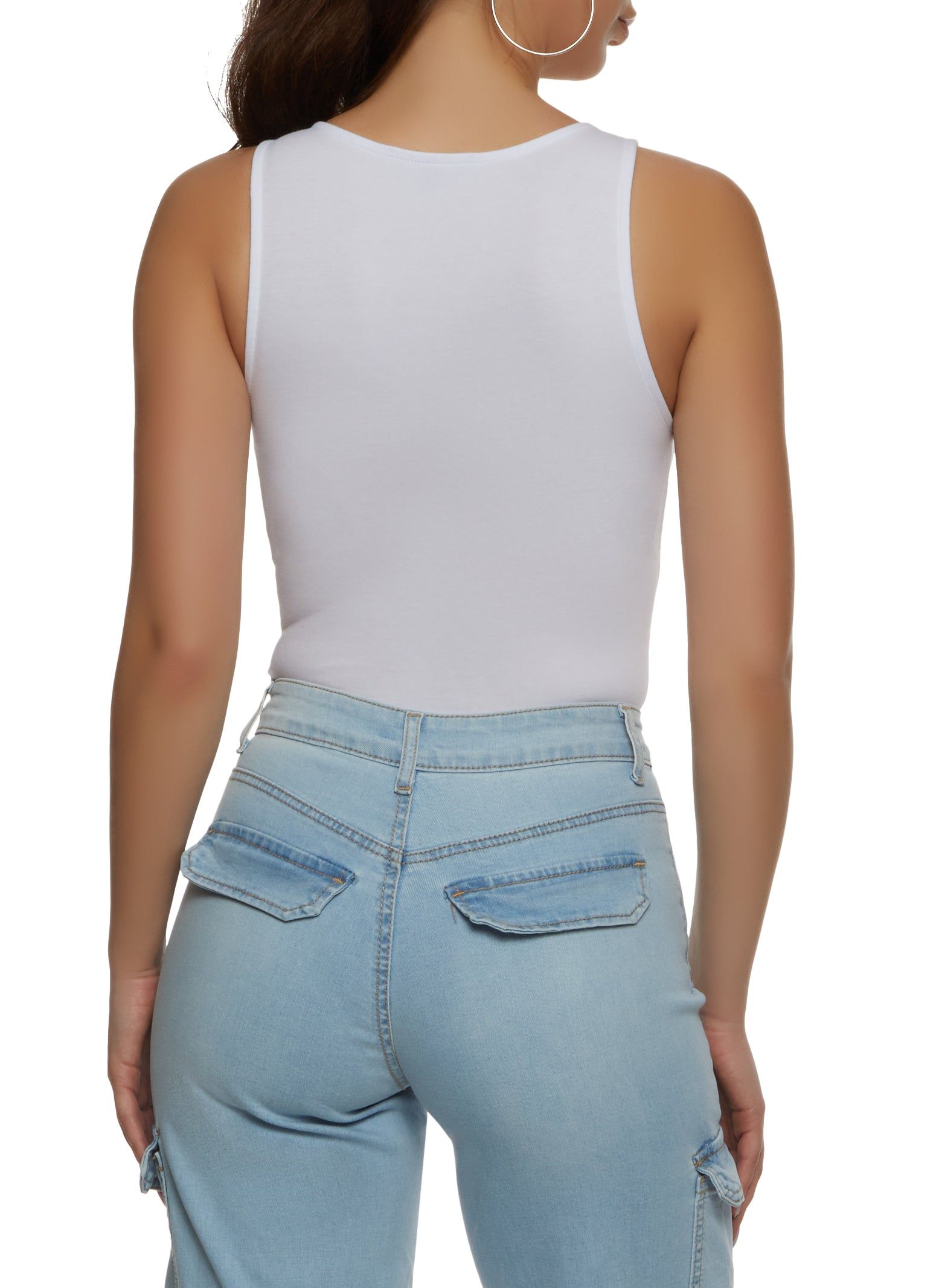 V Neck Ruched Detail Bodysuit sold by Rainbow product image thumbnail 3