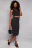 Stretch High Waisted Midi Pencil Skirt sold by Rainbow