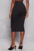 Stretch High Waisted Midi Pencil Skirt sold by Rainbow