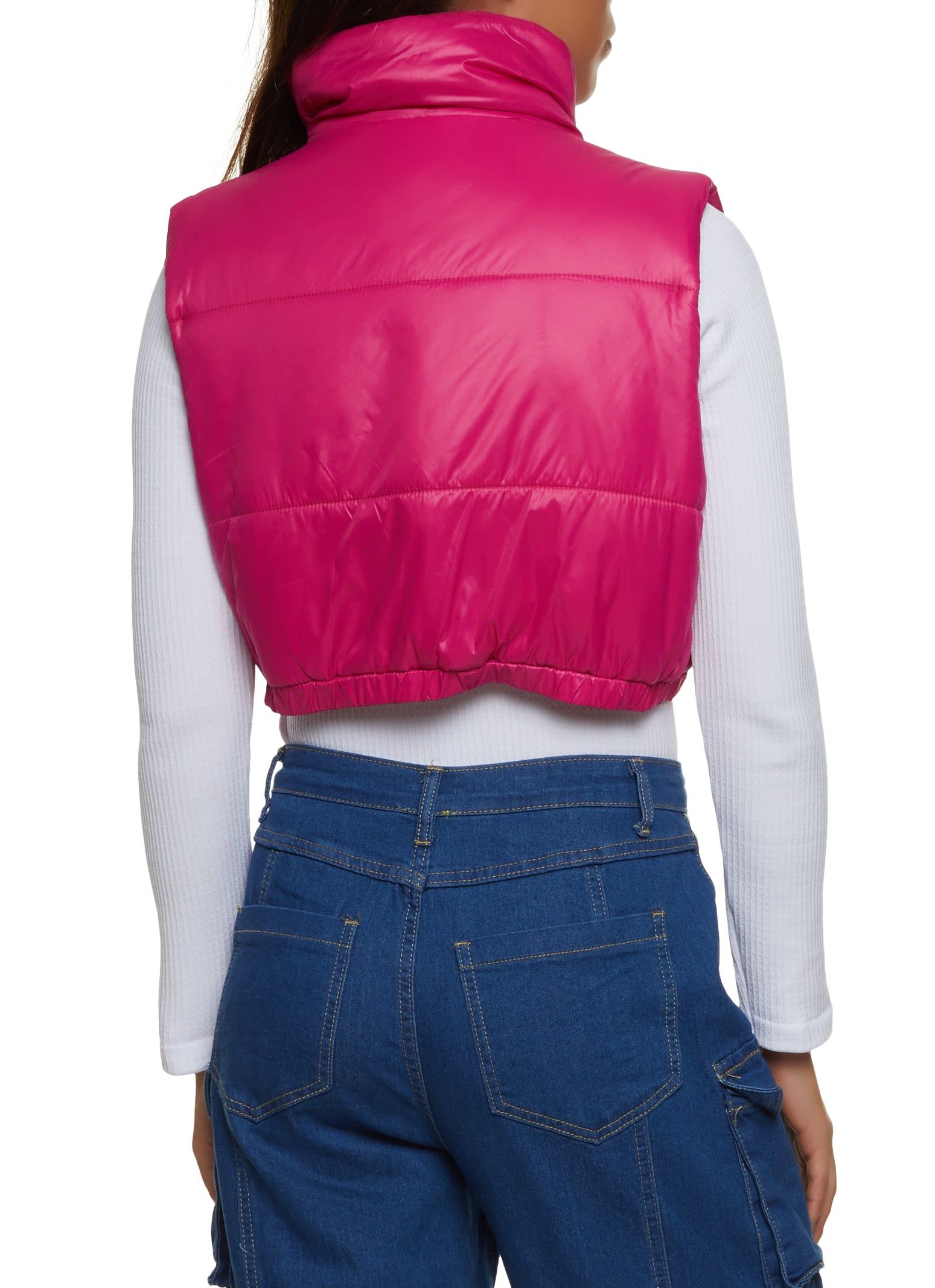 Cropped Puffer Vest sold by Rainbow product image thumbnail 2