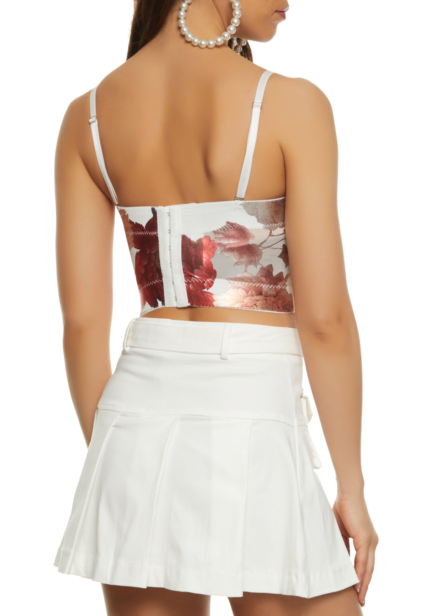 Floral Cropped Bustier Top sold by Rainbow product image thumbnail 3