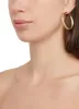 Textured Metallic Hoop and Rhinestone Stud Earrings Set of 6 sold by Rainbow