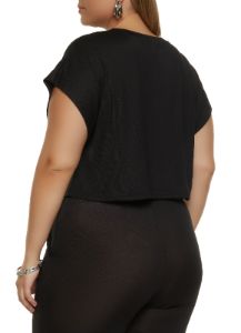 Plus Size Brushed Knit Dolman Sleeve Top sold by Rainbow