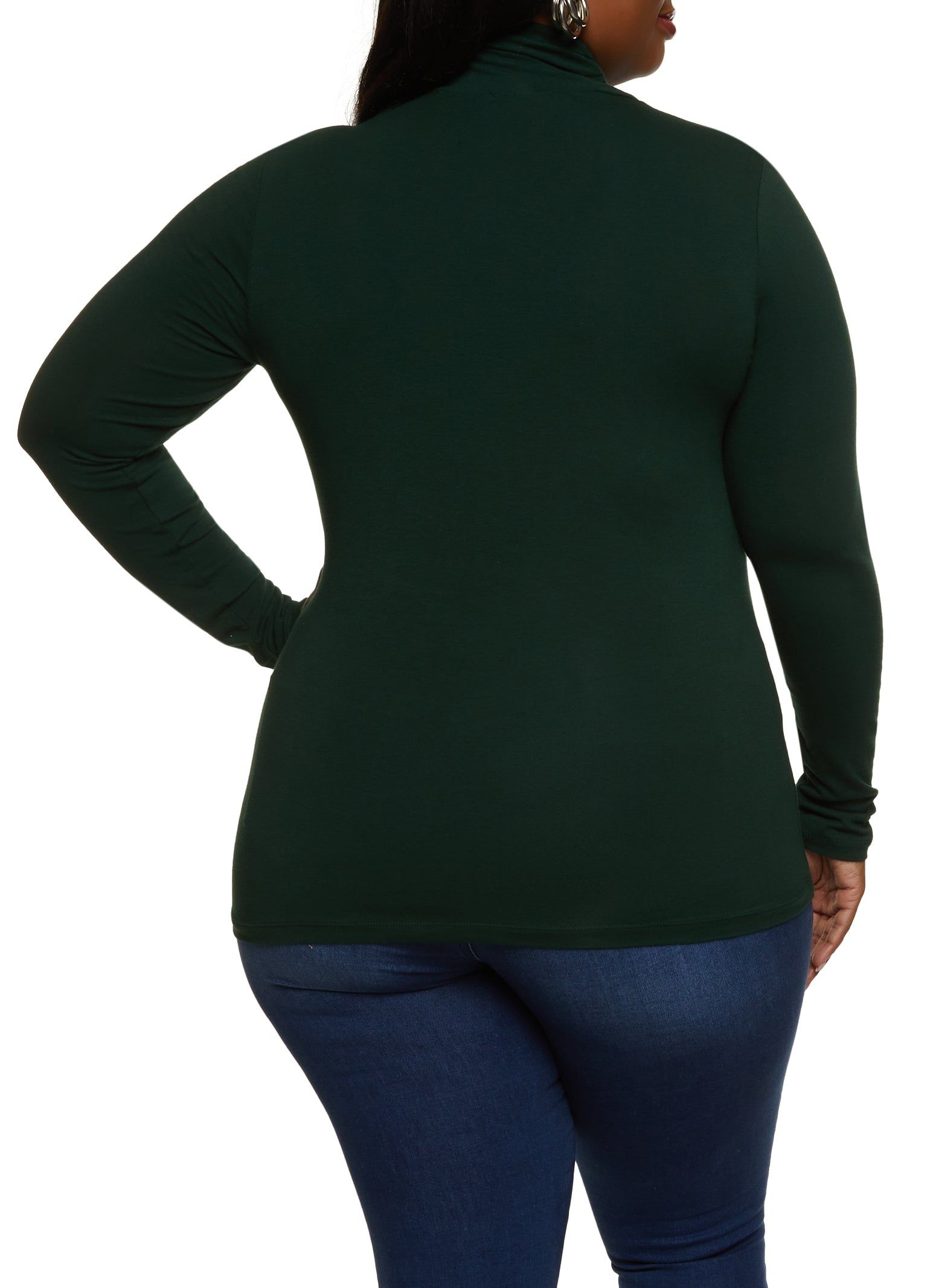 Plus Size Long Sleeve Turtleneck Top sold by Rainbow product image thumbnail 2