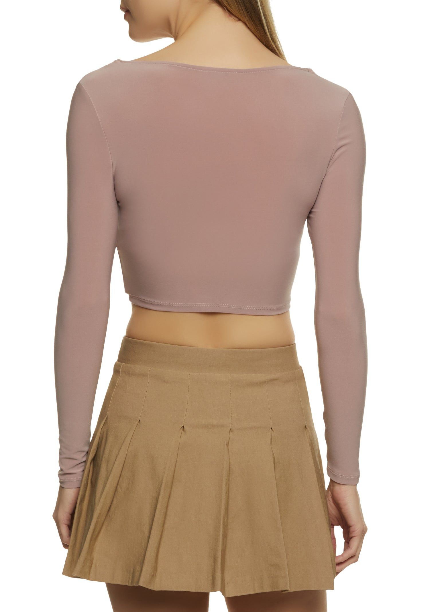 Ruched Keyhole Detail Crop Top sold by Rainbow product image thumbnail 2