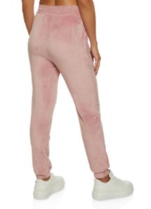 Velour Elastic Waist Joggers sold by Rainbow